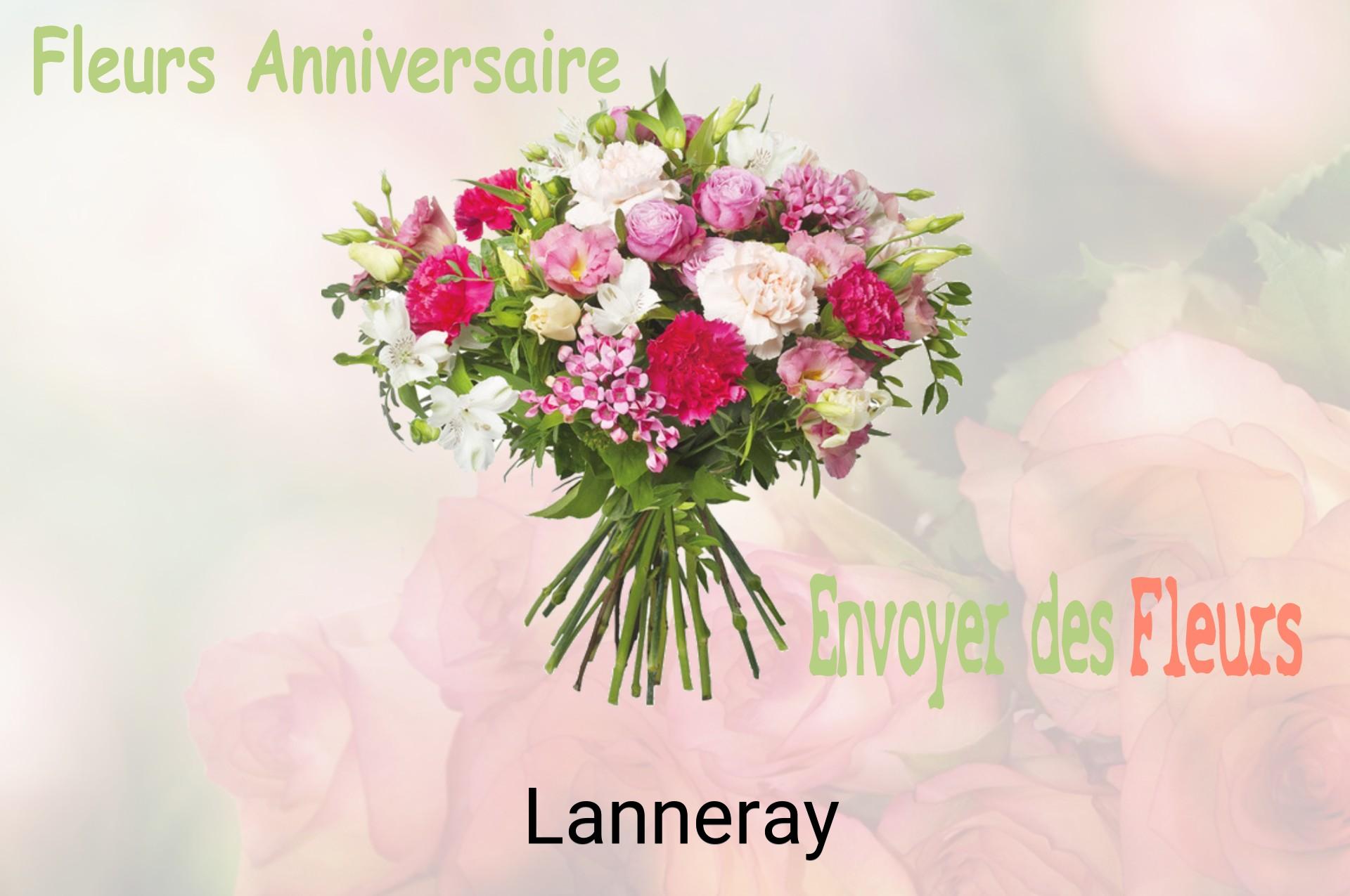 Bouquet de fleurs d’anniversaire livré à Lanneray