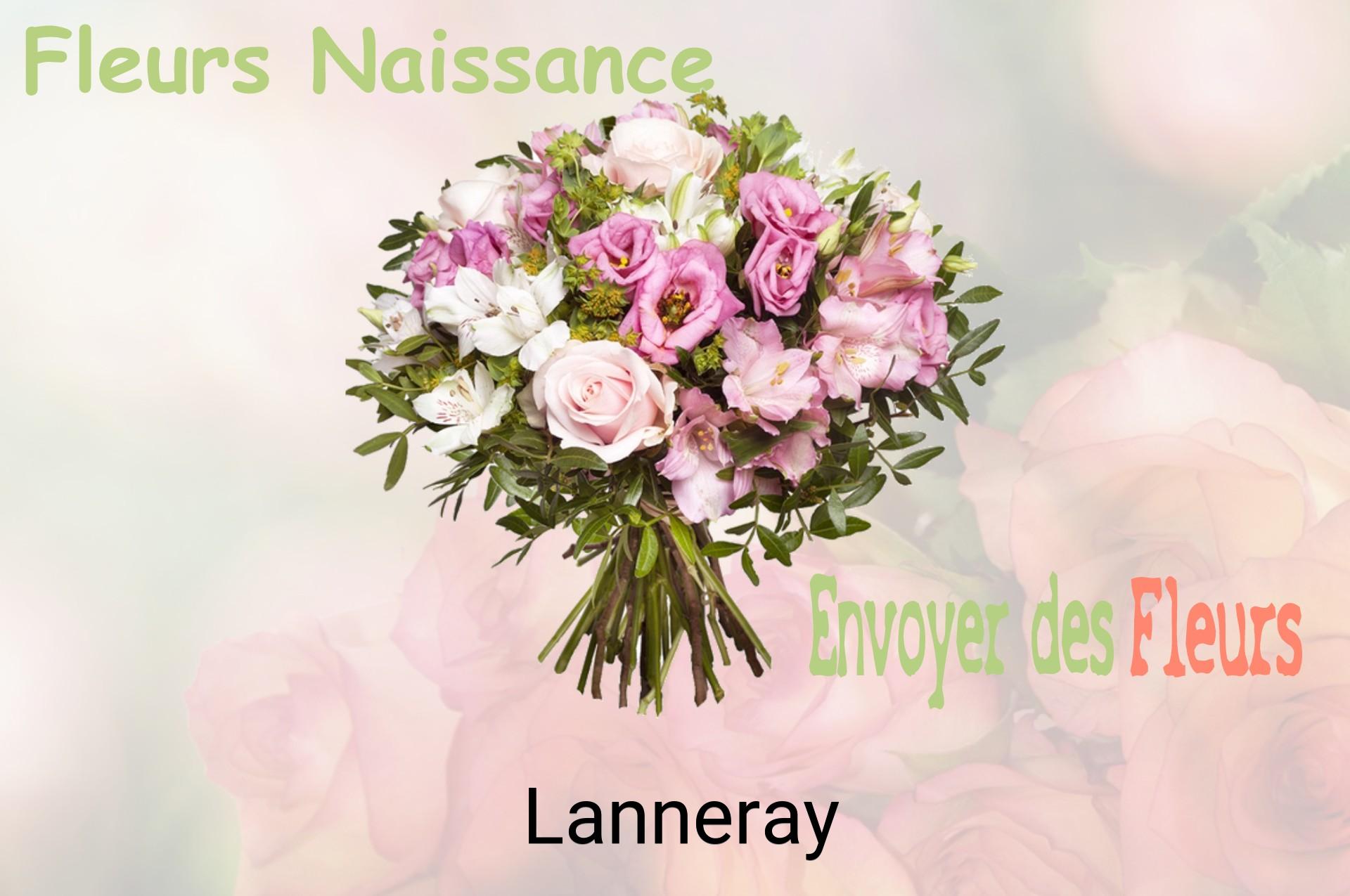 Bouquet de fleurs de naissance livré à Lanneray